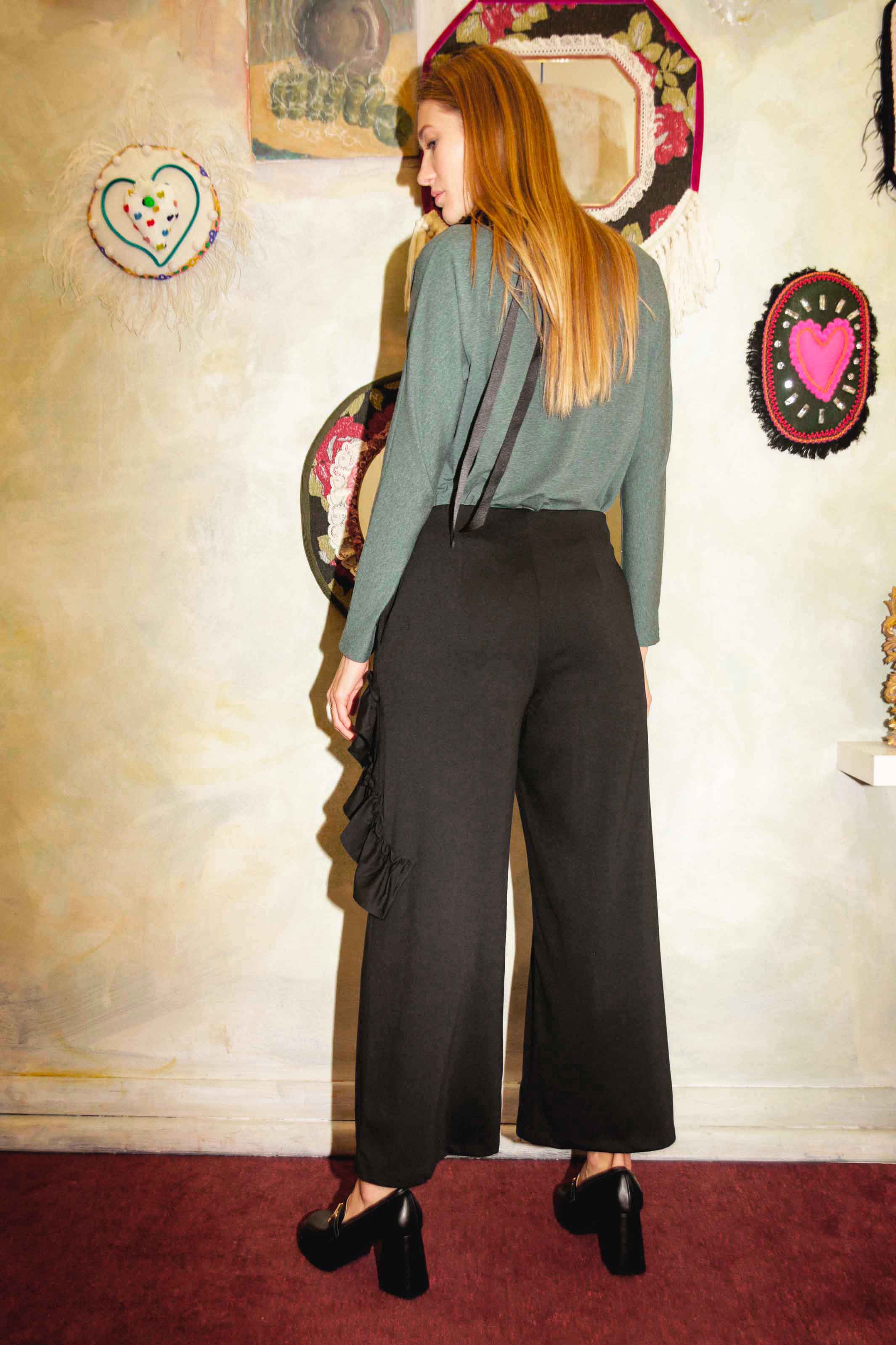 ZENITSU Pantalone con rouches